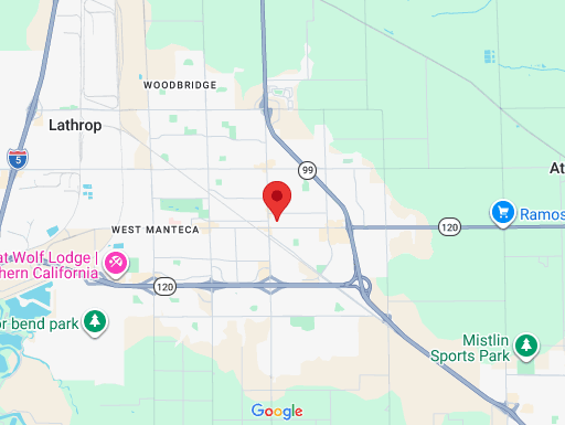 Map showing Manteca Courthouse location